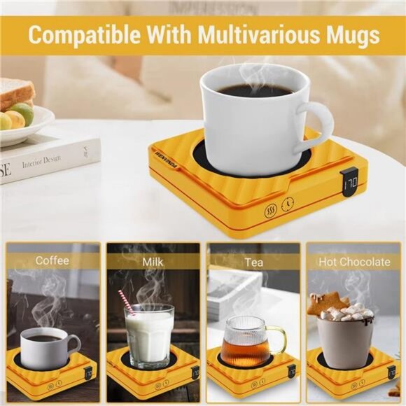 Cup Warmer & Coffee Warmer for Desk Auto Shut Off, Coffee Mug Warmer - Picture 1 of 6